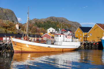 Port de pêche d'un petit village de Norvège.