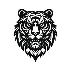 tiger head vector illustration icon
