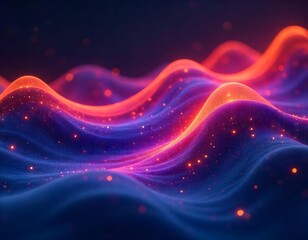 Smooth color transitions and flowing wave patterns wallpaper 