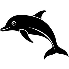 dolphin isolated on white background