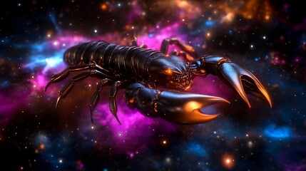 Scorpio Zodiac Sign: A Cosmic Scorpion in Nebula
