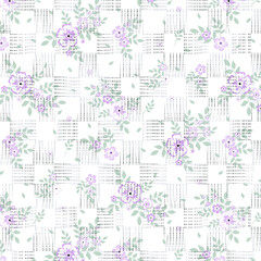 seamless pattern with flowers