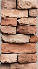 Obraz premium Rustic Brown Stone Wall Texture Image