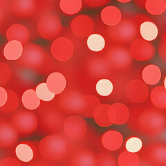 Red Abstract Background with Blurred Circles