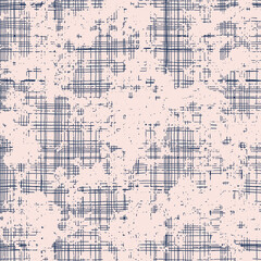 Blue and White paint splatter seamless pattern, white background