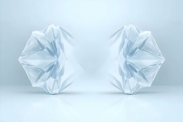 3D Crystal Abstract Background
