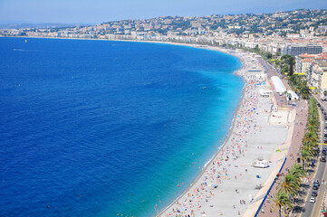 フランスニースのとても美しい街並み風景Beautiful cityscape of Nice, France