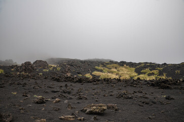A distinctive and phenomenal landscape on Mount Etna in Sicily