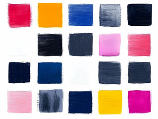 Abstract Paint Swatches Illustration