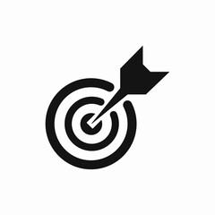 Target achievement icon vector sign