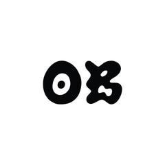 OB monogram logo design letter text name symbol monochrome logotype alphabet character simple logo