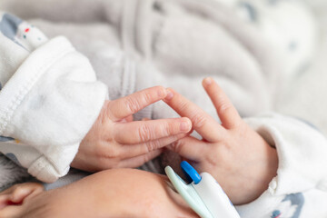 newborn baby hand background small hands
