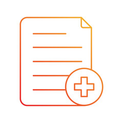 Obraz premium New Project gradient icon with white background vector stock illustration