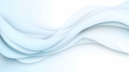 Abstract Blue Wave Background Illustration