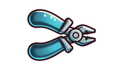 Pliers Illustration in Cartoon Style