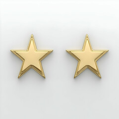 Fototapeta premium Golden Stars 3D Render