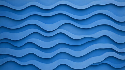 Fototapeta premium Abstract Blue Wave Background Illustration