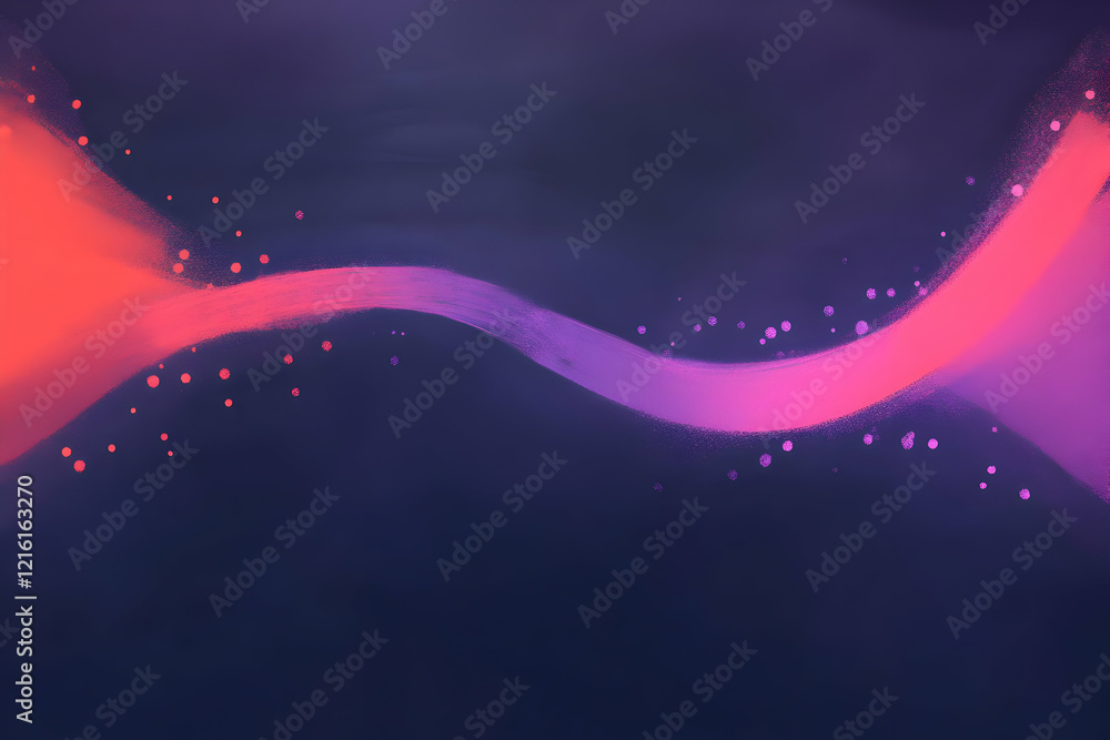 Aufkleber abstract background flows with pink and red hues and scattered dots, creating dynamic visual