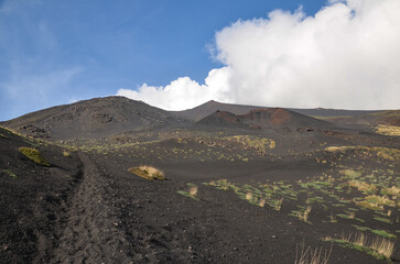 A distinctive and phenomenal landscape on Mount Etna in Sicily