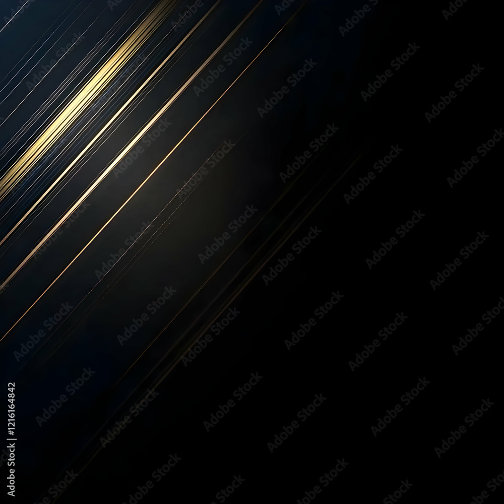Poster abstract background with diagonal gold lines creates a luxurious and elegant design