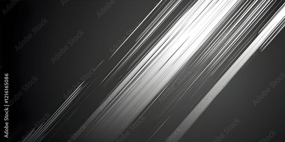 Poster Abstract Background with Diagonal White Lines Creates Dynamic Visual Interest on Dark Background