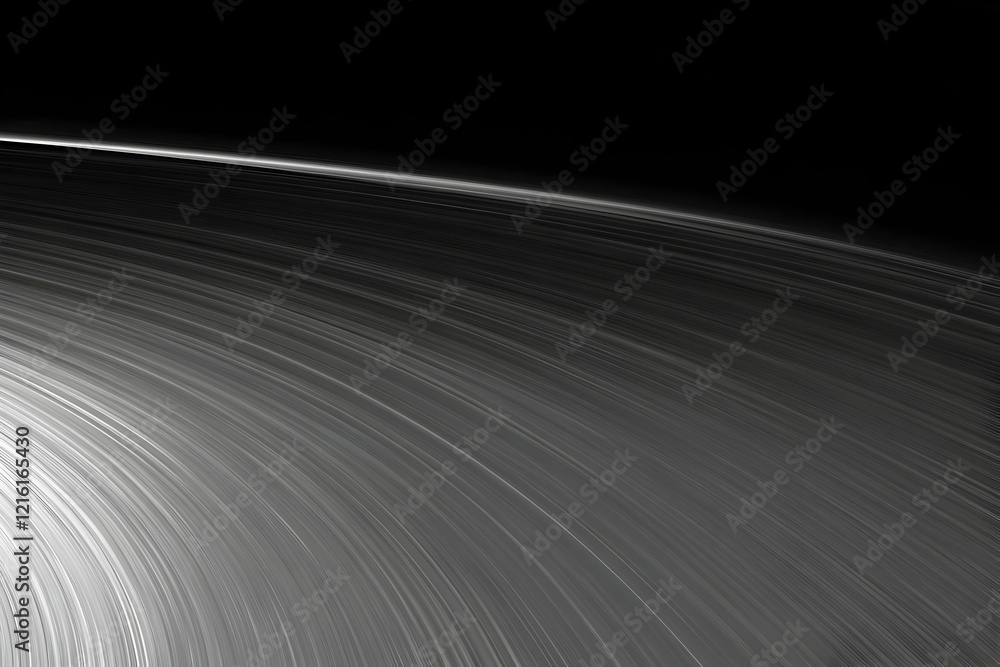 Poster abstract background with smooth gray and black curves flowing gracefully across the image