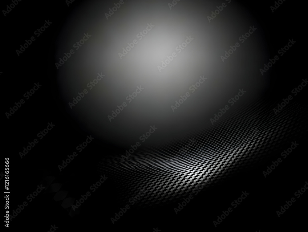 Poster abstract 3d background with wavy textured surface and soft light effect