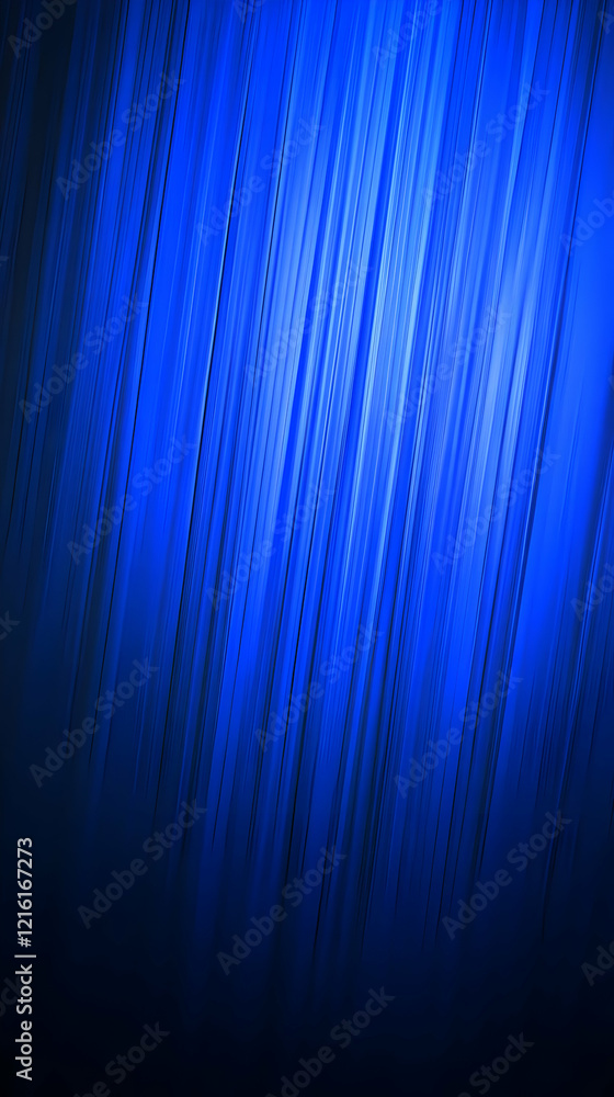 Poster abstract blue diagonal lines background forms a vibrant and dynamic composition with motion blur.