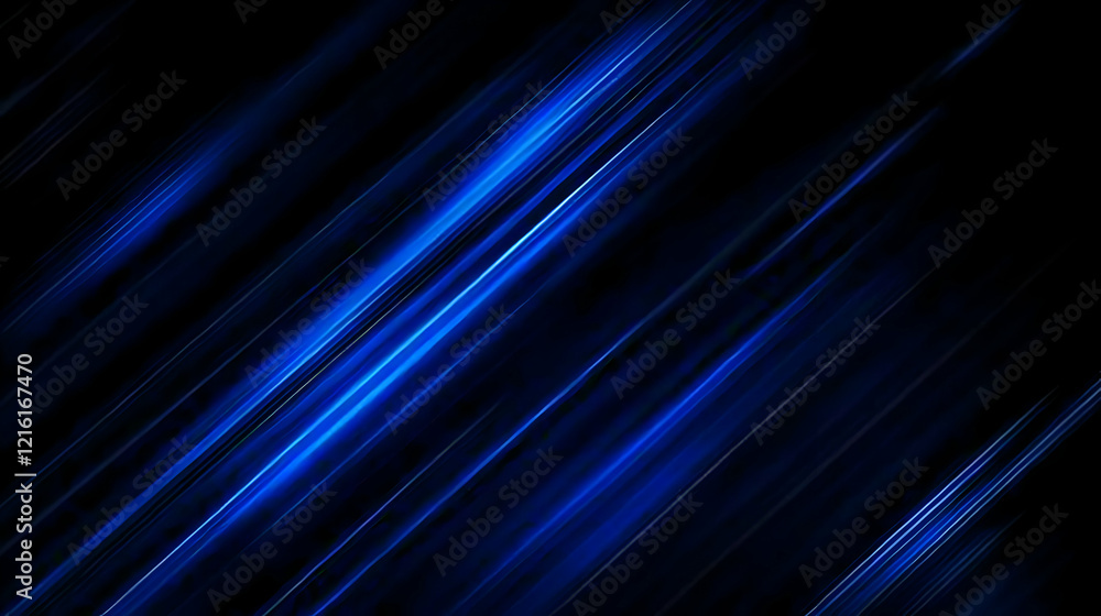 Poster abstract blue light streaks background creates dynamic visual interest with diagonal lines.