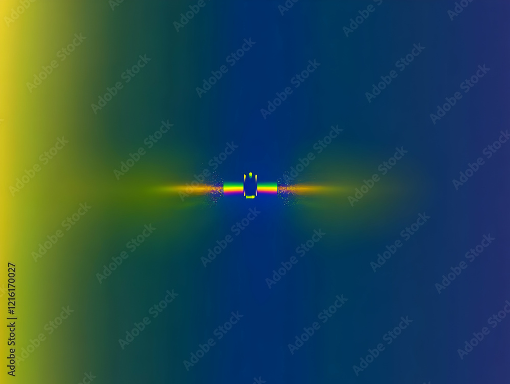 Poster abstract background with colorful light beam and particles, gradient colors, abstract design element