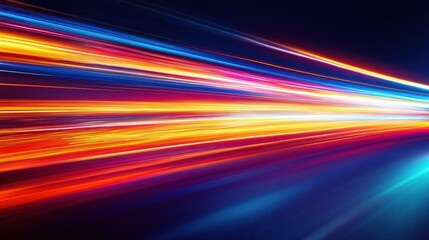 Abstract Speed and Light: A Symphony of Vivid Colors