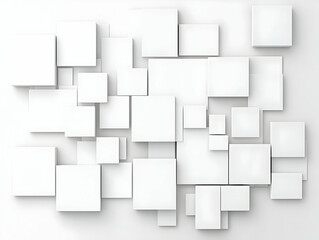 Obraz premium White Cube Abstract 3D Background