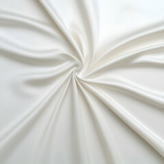 Creamy White Fabric Swirl Background Illustration
