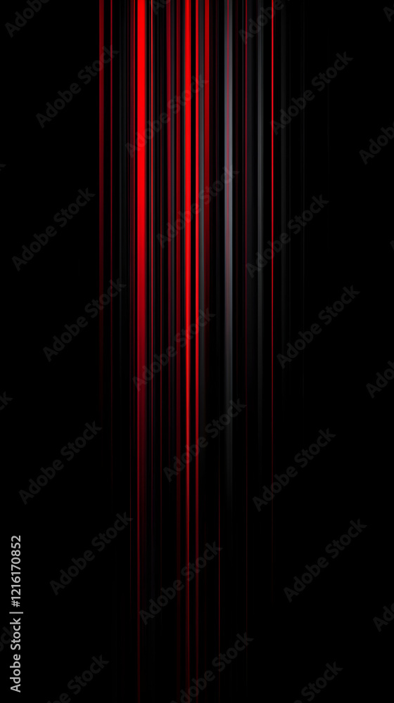 Poster red and black vertical lines abstract background creates a dramatic effect with contrast