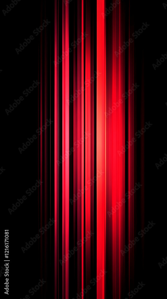 Poster abstract red vertical lines background creates a dynamic and modern visual with deep black accents