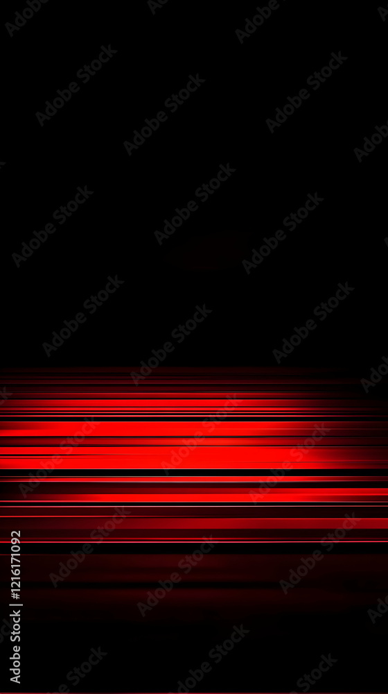 Poster abstract red and black horizontal lines background creates a dynamic visual
