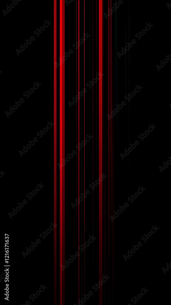 Poster abstract red and black vertical lines background design