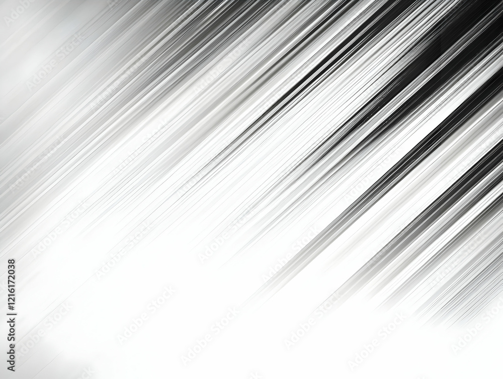 Poster abstract background with diagonal gray and white lines creates a dynamic and modern feel