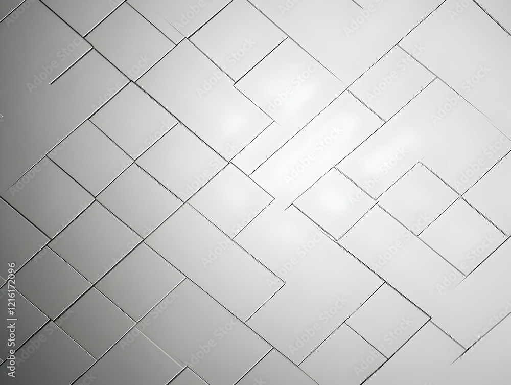 Poster abstract background creates a metallic texture with overlapping squares in a geometric pattern