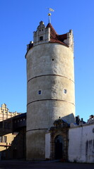 Historical Castle in the Town Bernburg at the River Saale, Saxony - Anhalt