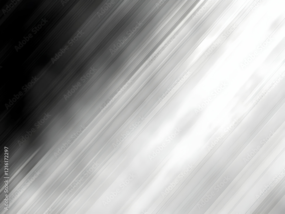 Poster abstract background blends black and white with diagonal lines smoothly and elegantly
