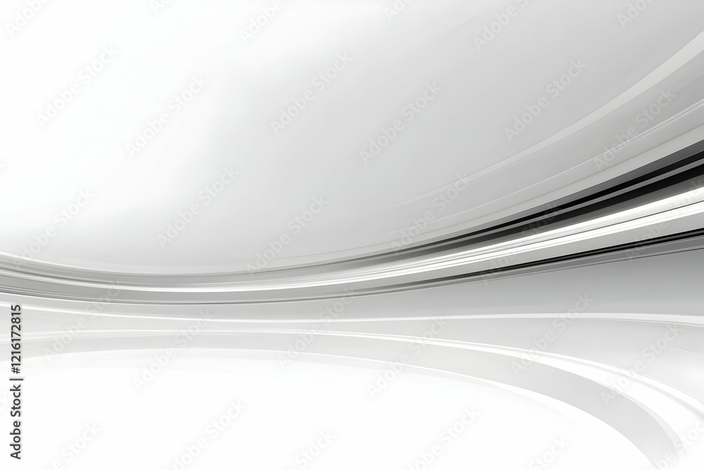 Poster abstract 3d white and gray swirling lines creates a dynamic and modern background