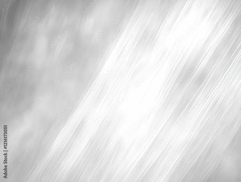 Poster Abstract white and gray diagonal lines background creates a soft and elegant texture with a blurred effect.