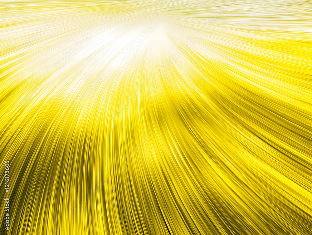 Aufkleber abstract yellow background with radial lines creates dynamic visual effect