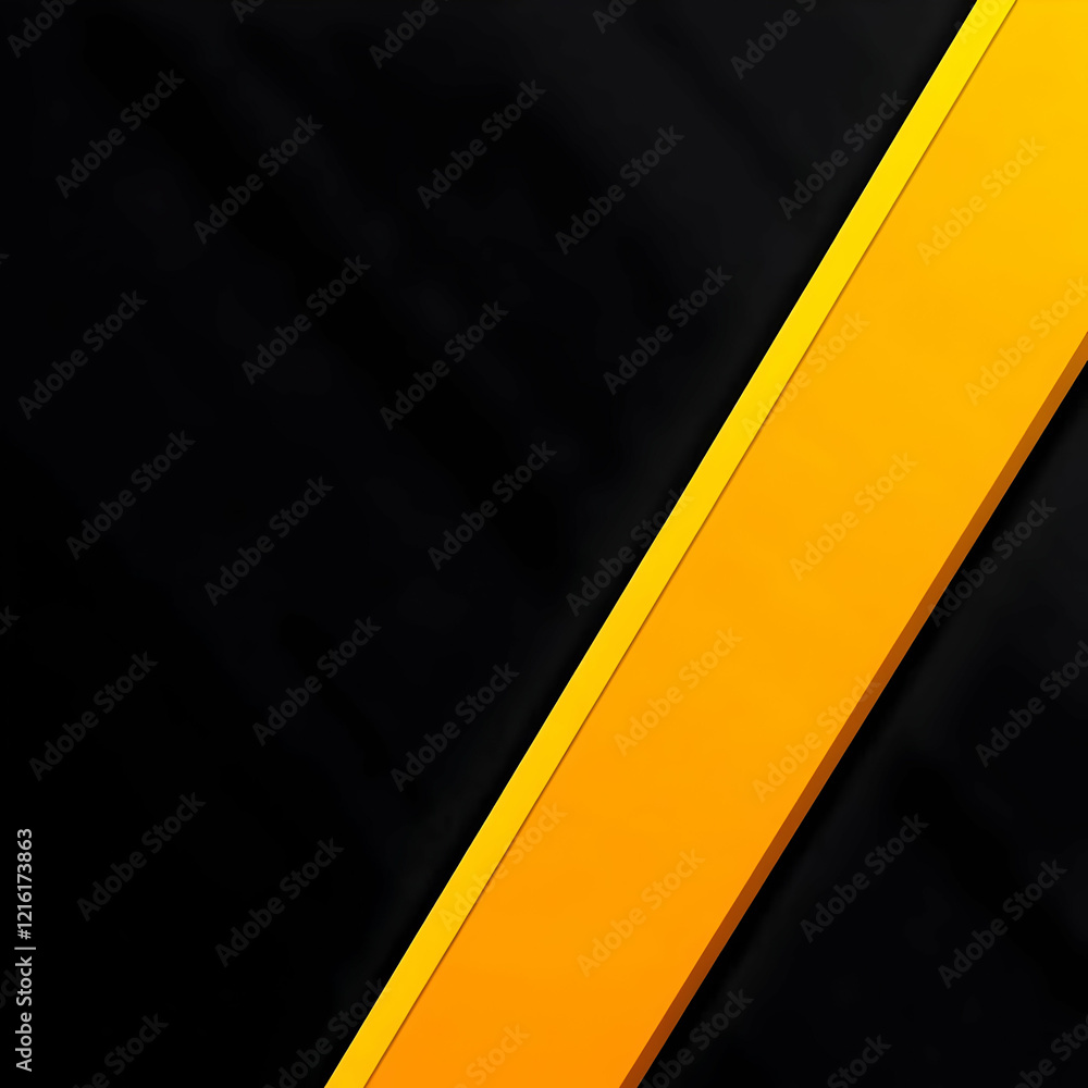 Poster abstract background features a diagonal yellow stripe on black texture