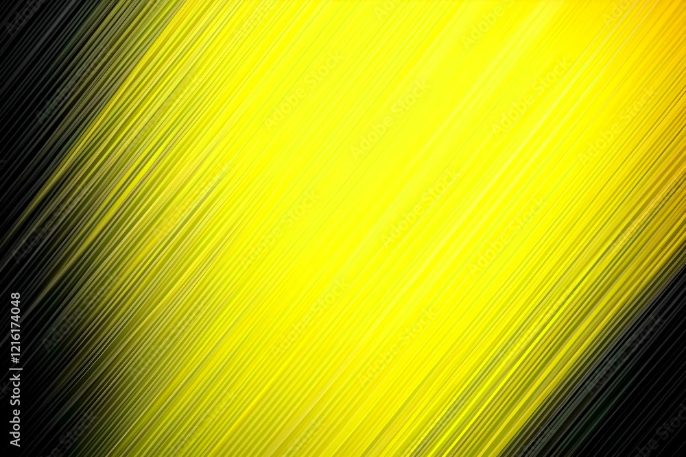 Poster abstract yellow and black diagonal lines background creates dynamic visual interest.