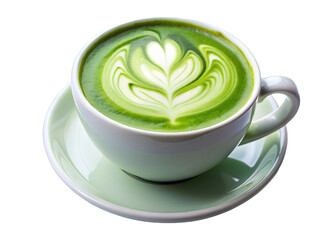 matcha latte clipart image on transparent background