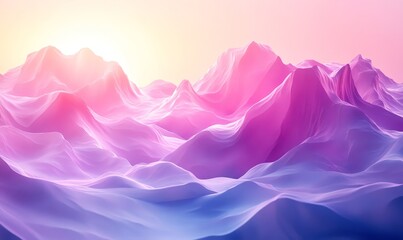 Obraz premium Abstract 3D Digital Background with Stripes and Light Effects, Generative AI