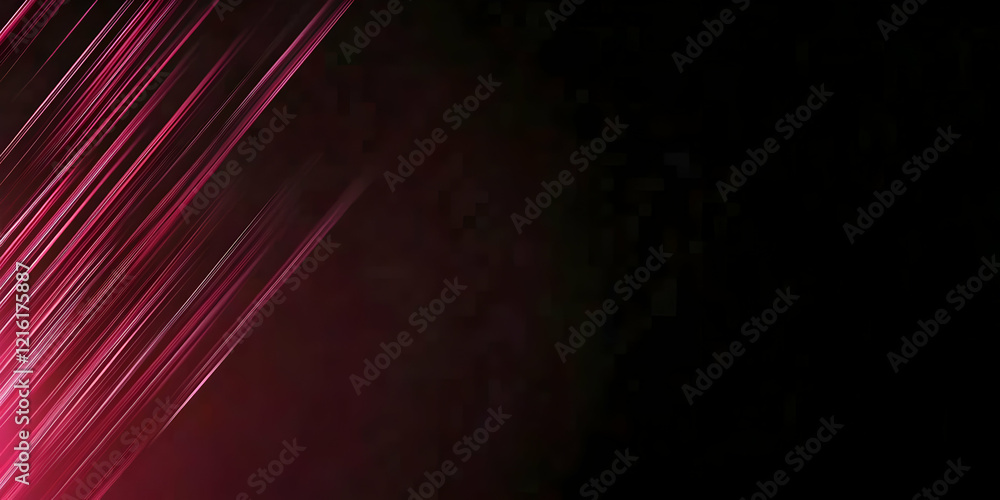 Poster abstract pink light trails streaking across a dark background with subtle texture