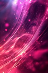 Bright Magenta Color Digital Background with Glowing Effects, Generative AI
